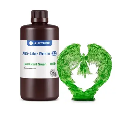 Anycubic ABS Like Resin 2.0-Translucent Green - 1