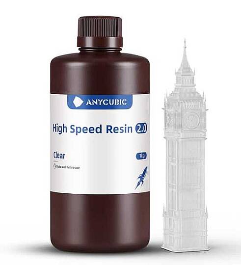 Anycubic High Speed Resin 2.0 Reçine – Şeffaf