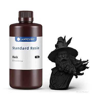 Anycubic Standart 3D Yazıcı Reçinesi – Siyah - 1