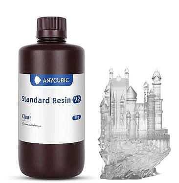 Anycubic Standart V2 3D Yazıcı Reçine – Şeffaf - 1