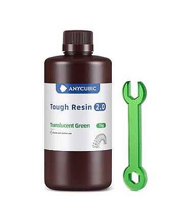 Anycubic Tough Resin 2.0 Reçine – Yarı Şeffaf Yeşil