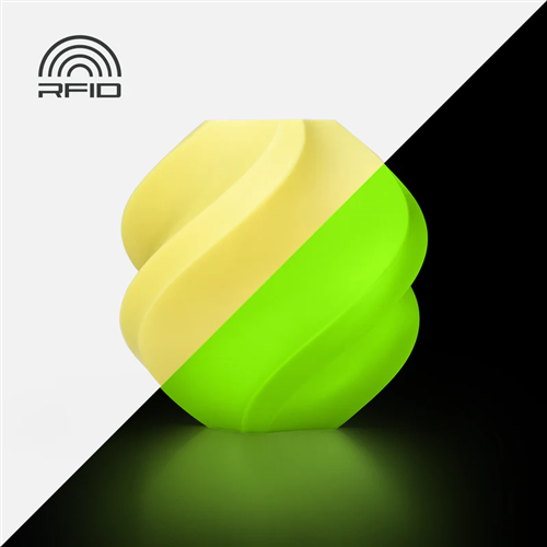 Bambu PLA Glow Yellow With Bambu Reusable S - 1