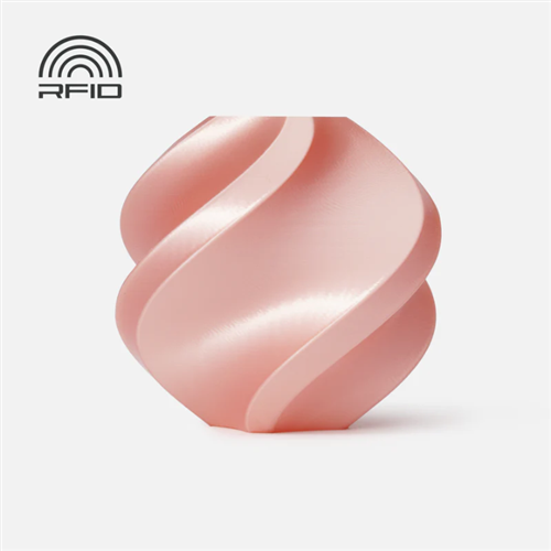 Bambu PLA Silk Pink With Bambu Reusable Spool - 1
