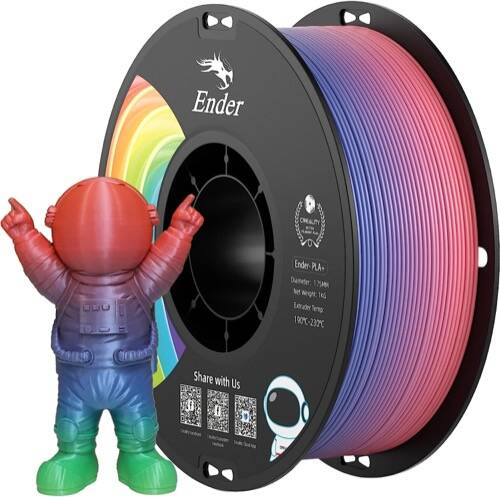 Creality Ender Plus PLA Filament - Rainbow