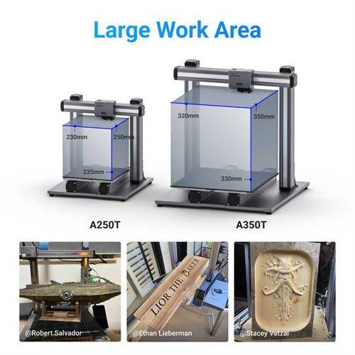 Snapmaker 2.0 A350T 3-in-1 Çok Fonksiyonlu 3D Yazıcı, Lazer ve CNC Makinesi - 4